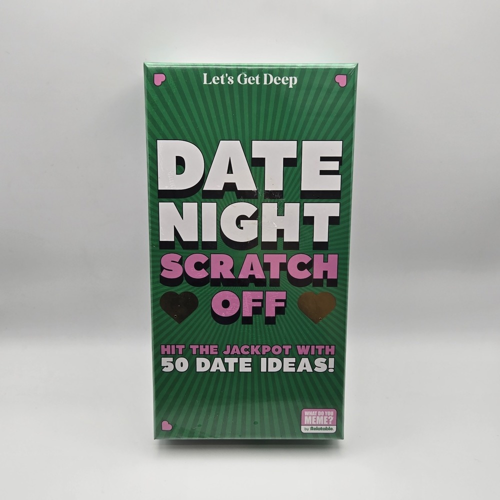 Let's Get Deep Date Night Scratch-Off Card Game 50 Date Ideas 2+ 17+ DNS4081